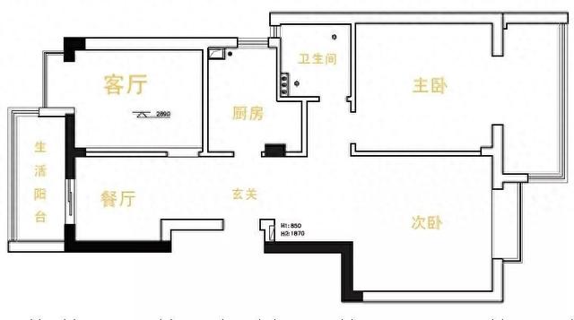 89平美式风格装修，拆掉两面墙，客餐厨全开放，小家住出大宅感！-1.jpg
